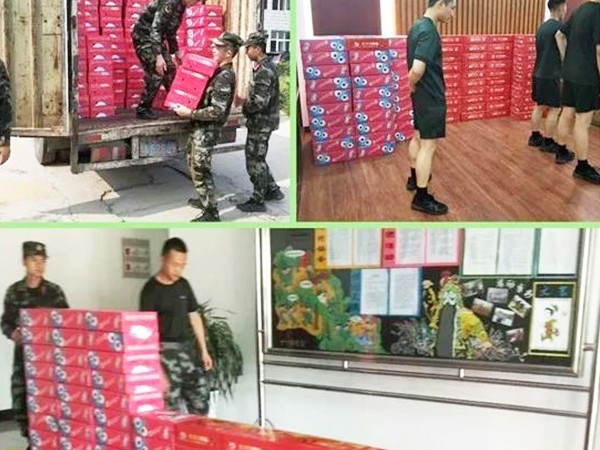 頂真飲品“八一”擁軍慰問活動，共敘濃濃軍民情！